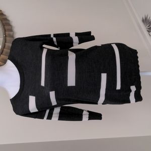 Extra small grey and cream Ann Taylor sweater